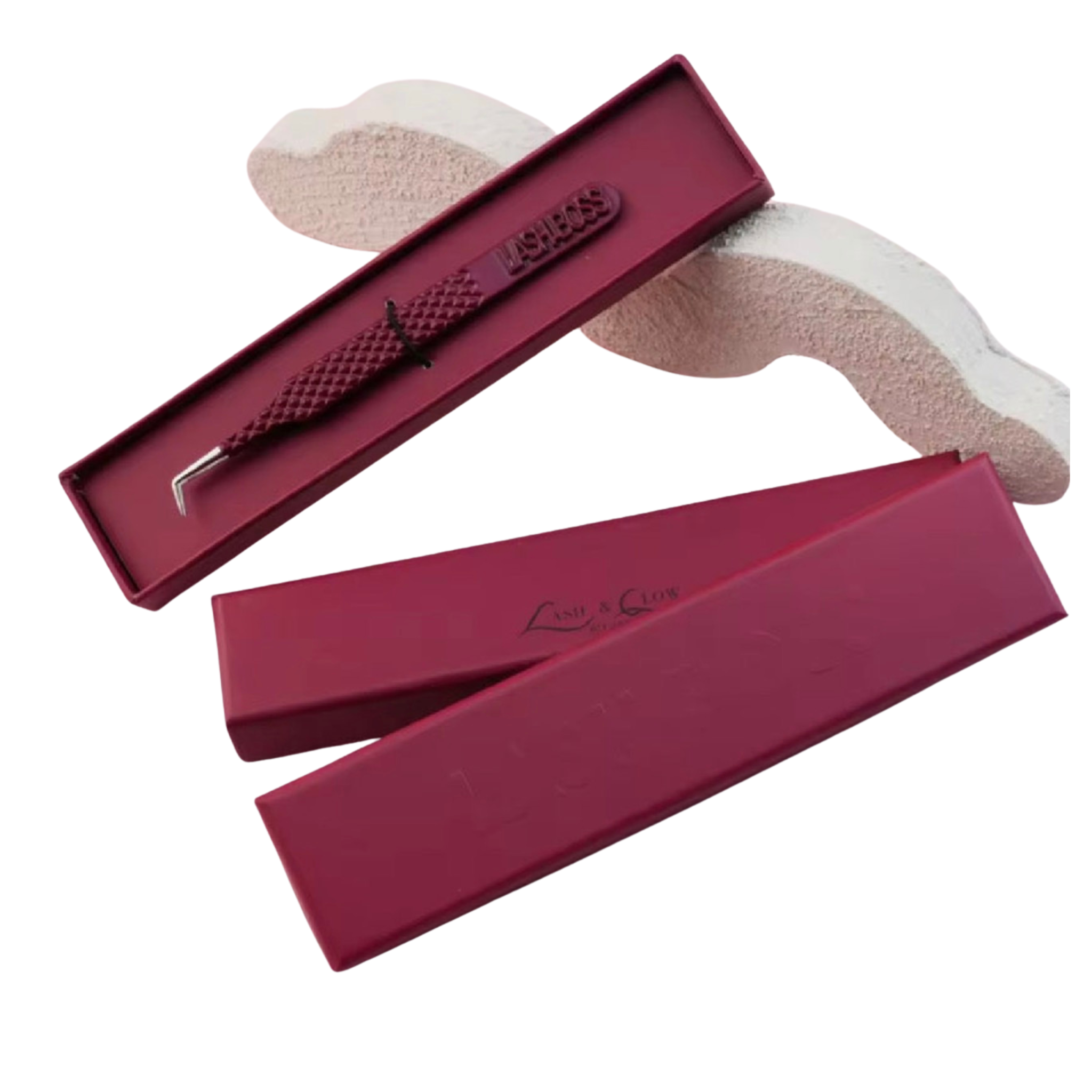 Lash Boss Combo ~ Professional Fiber Tip Tweezers Combo for Technological Fibers