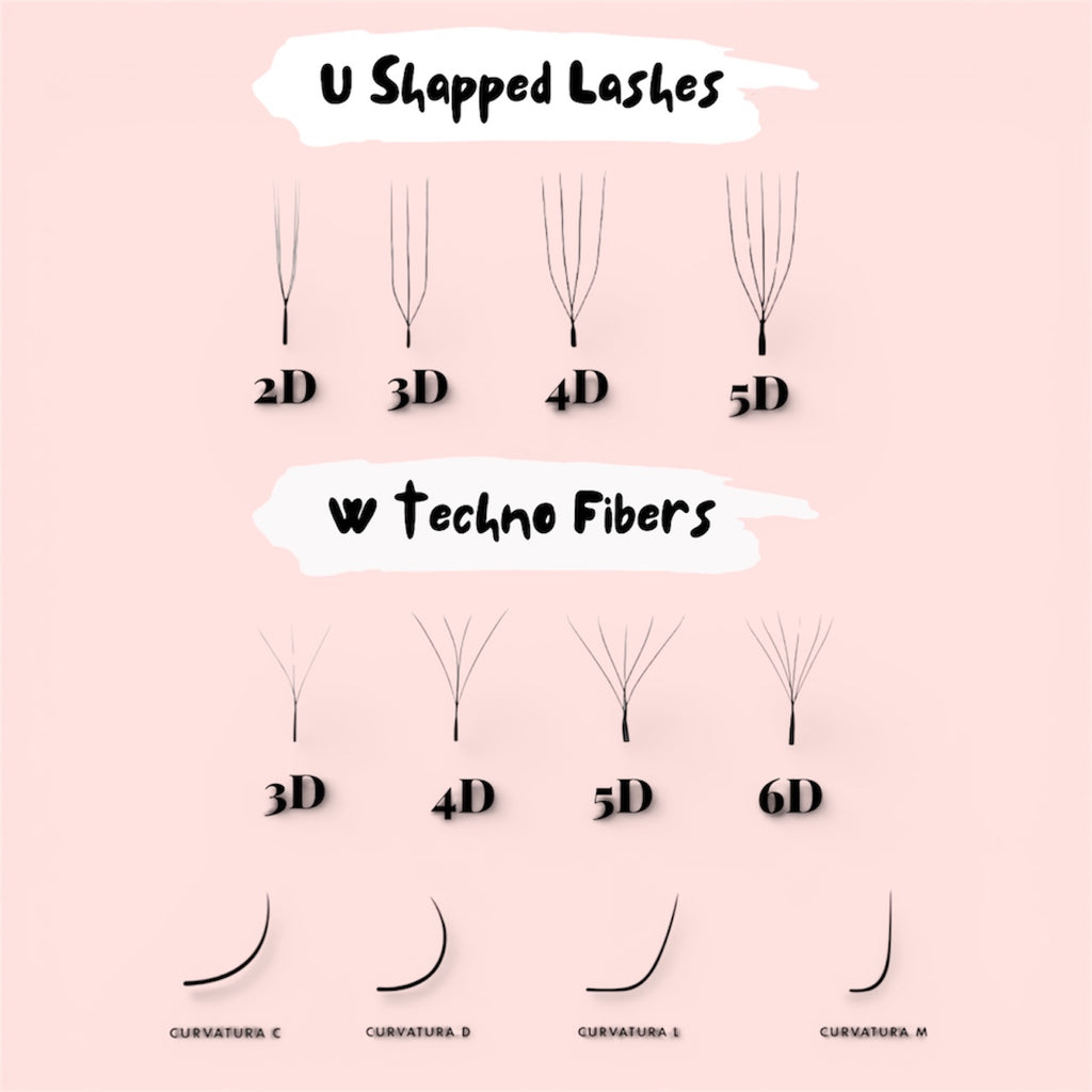 2D U-SHAPED LASHES