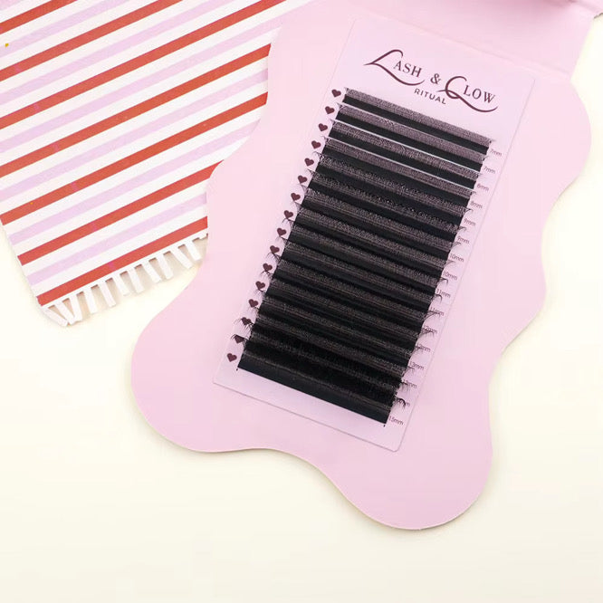 2D W TECHNO FIBER LASHES ~ LASH PAD 16 LINES